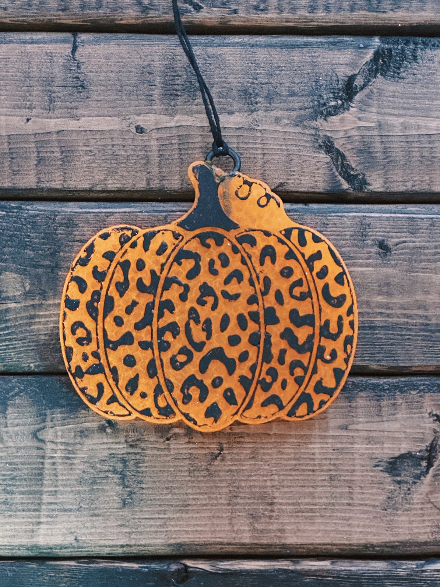 Leopard Pumpkin Car Freshie