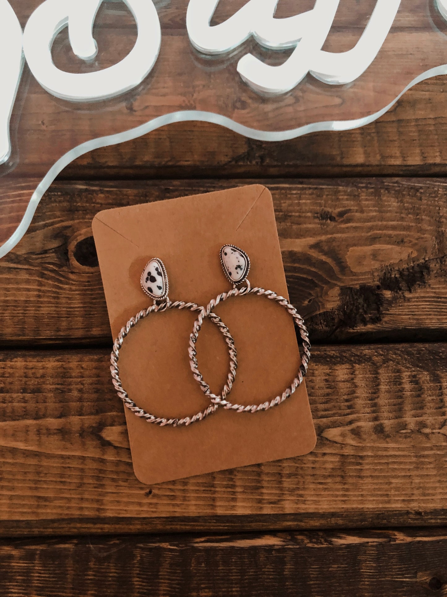 Cattle Drive Hoop Earrings