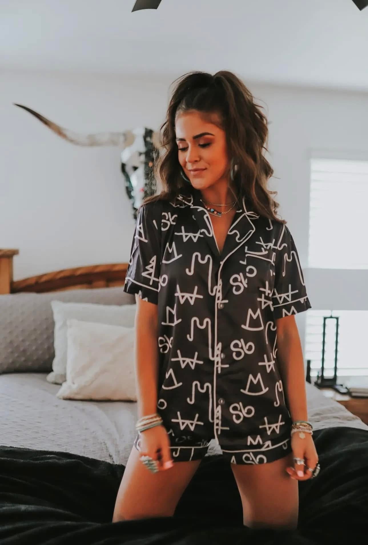 Cattle Brand Button Up PJ’S