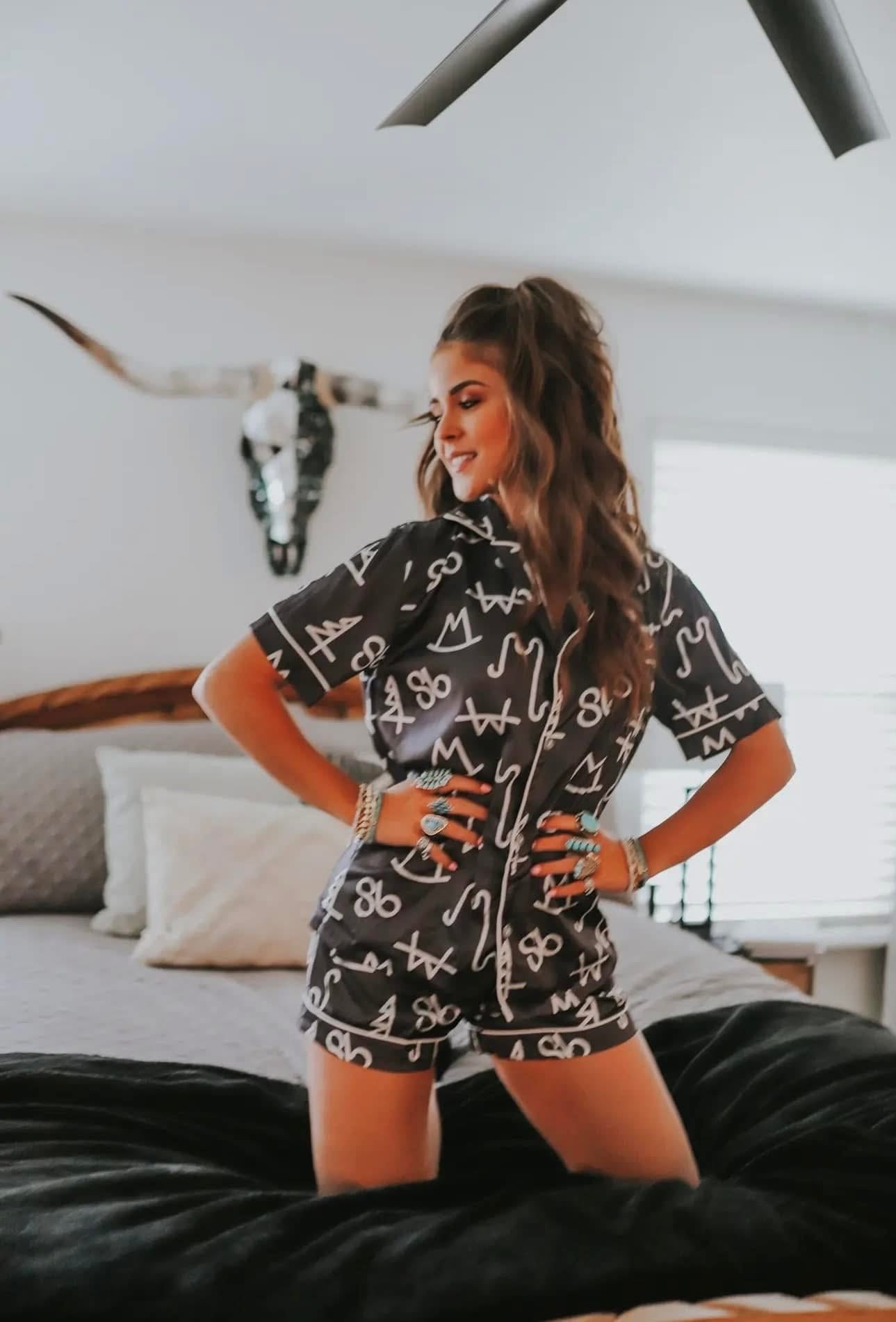 Cattle Brand Button Up PJ’S